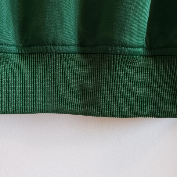 Nike Green White Stripe Sport Warm Up Jacket Zip Up Men Woman Small Like New - Picture 9 of 16